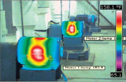 Estator de motor a 152ºC