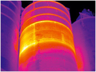 Termografía en silos de almacenaje de cereales