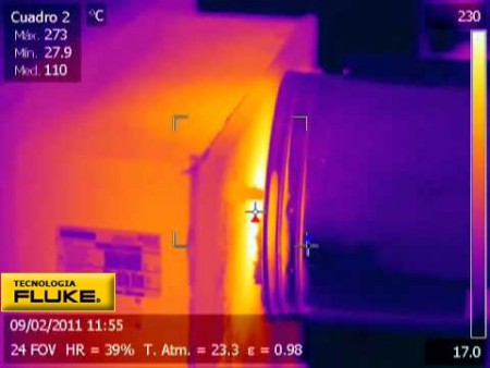 Termografía en caldera para detección de fugas